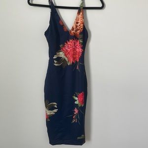 Form fitting midi dress